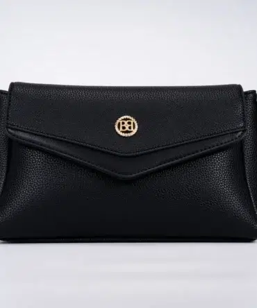 Small Leather Crossbody Bag - Black